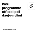 Pmu Programme Officiel Pdf