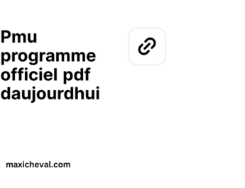 Pmu Programme Officiel Pdf